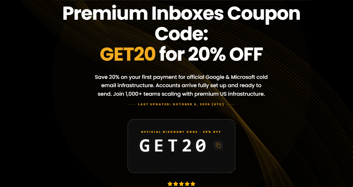 Premium Inboxes Review 2026: Pricing, Pros, Cons and Verified Promo Code